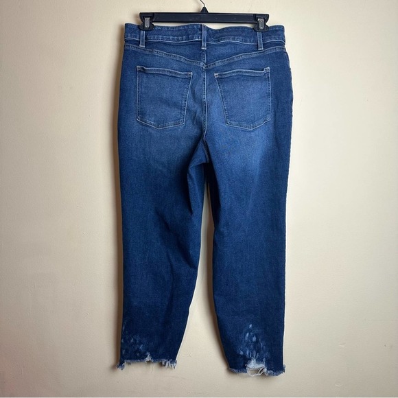 Lane Bryant High Rise Girlfriend Straight Jeans Flexmagic Waistband Crop 14 - Picture 8 of 16